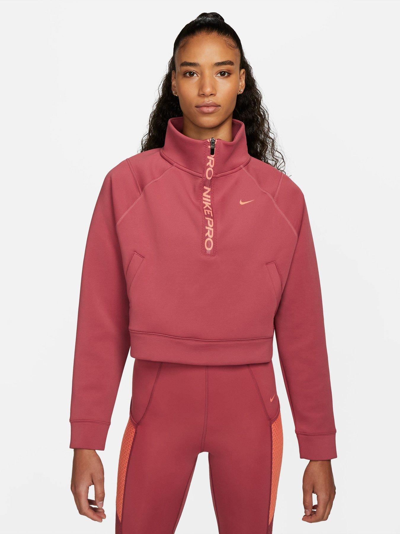 Nike pro best sale half zip