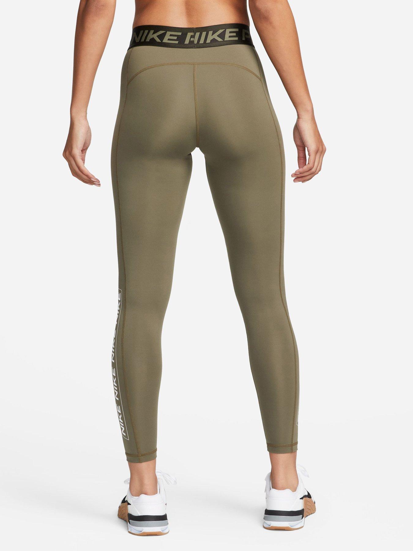 Nike just do it olive green high rise Leggings, Women's Fashion, Activewear  on Carousell