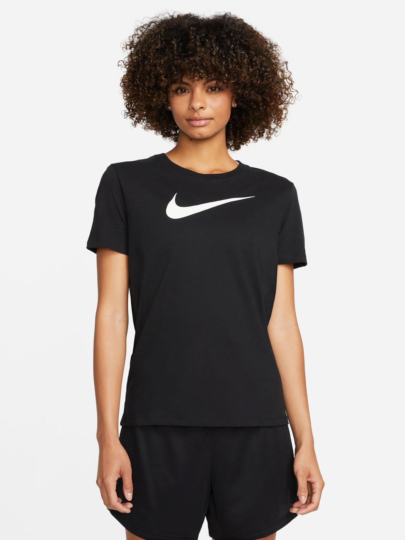 black nike shirt women's