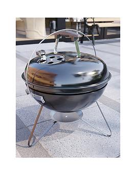 Product photograph of Garden Vida Kansas Small Kettle Grill Bbq Black from very.co.uk