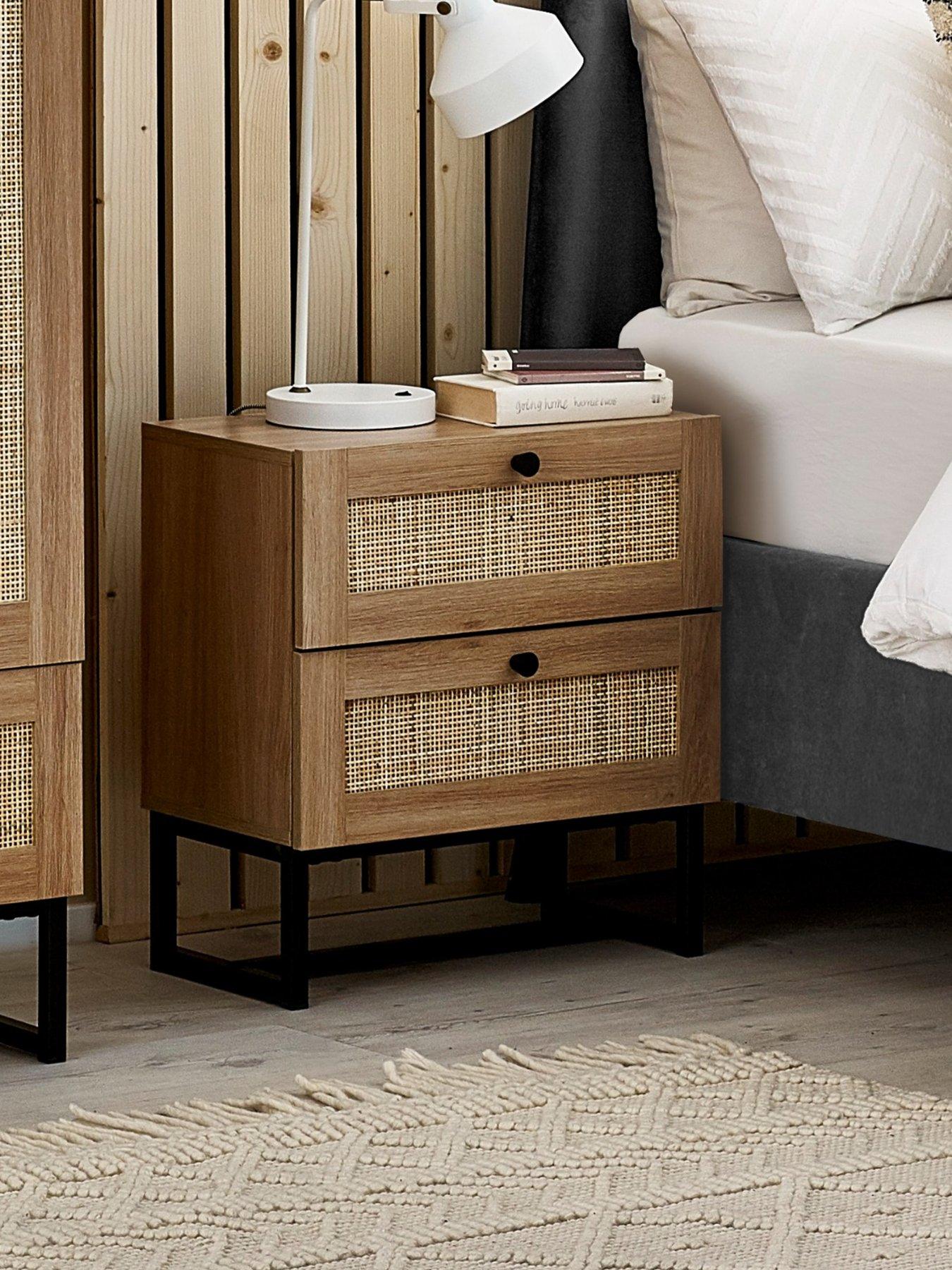 Julian Bowen Padstow 2 Drawer Bedside Table