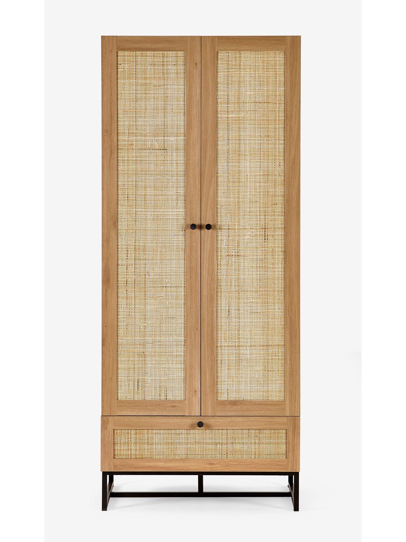 Julian Bowen Padstow 1 Drawer, 2 Door Wardrobe