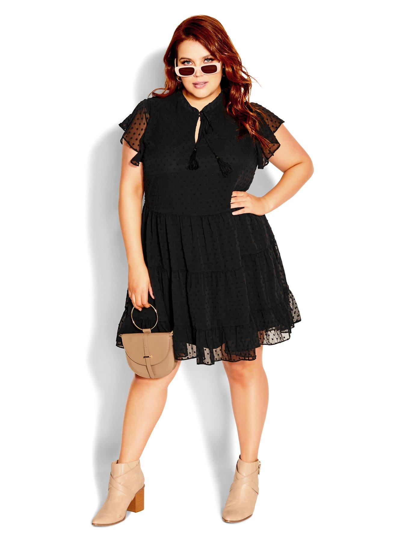 City chic hotsell black dress