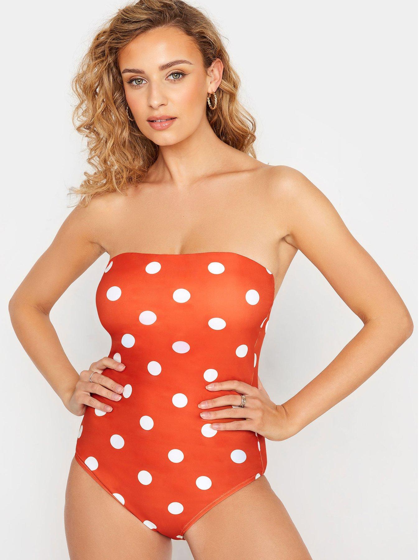 Orange polka sales dot swimsuit