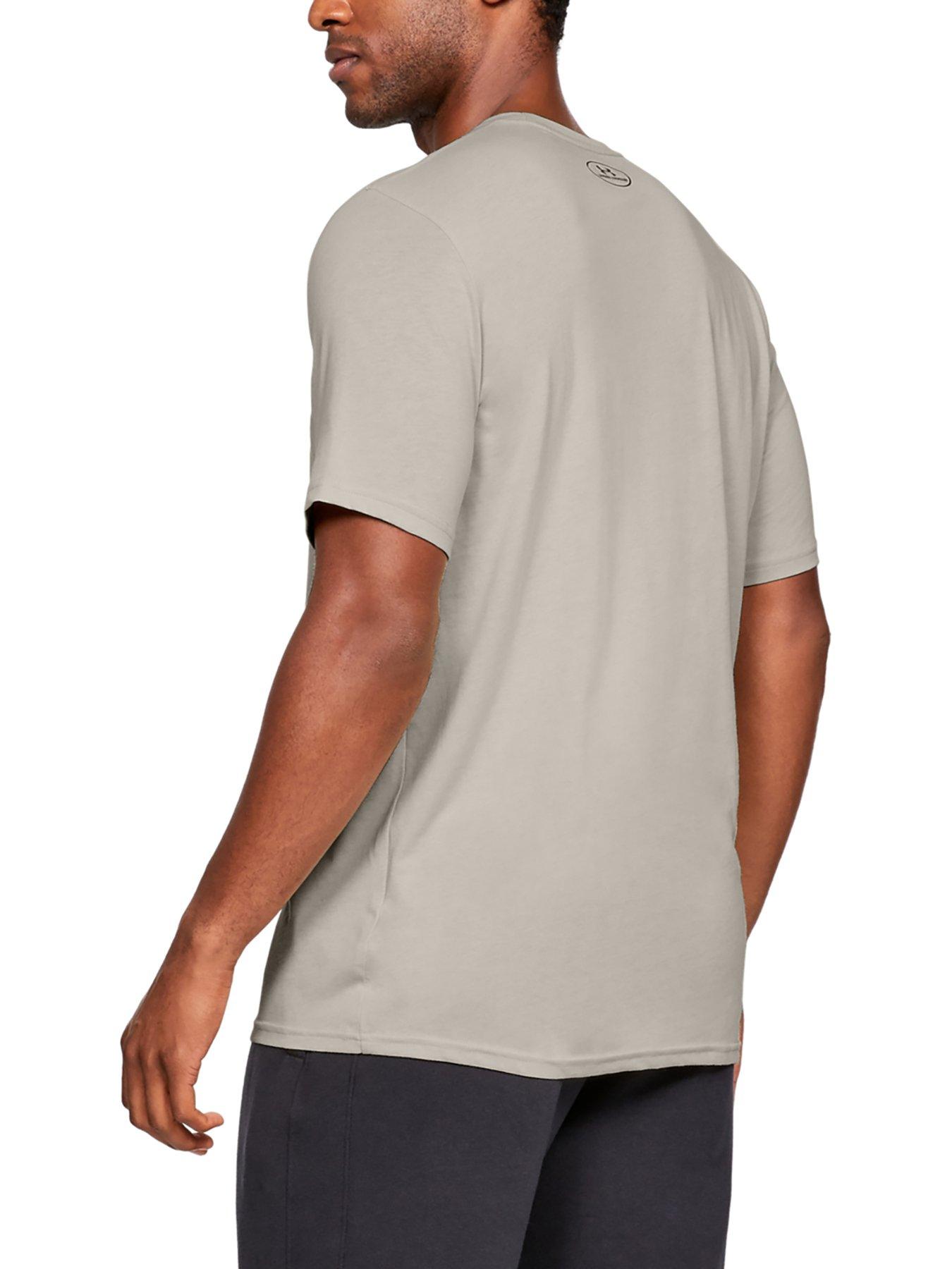 UNDER ARMOUR Training Sportstyle Logo Short Sleeve T-Shirt - Khaki ...