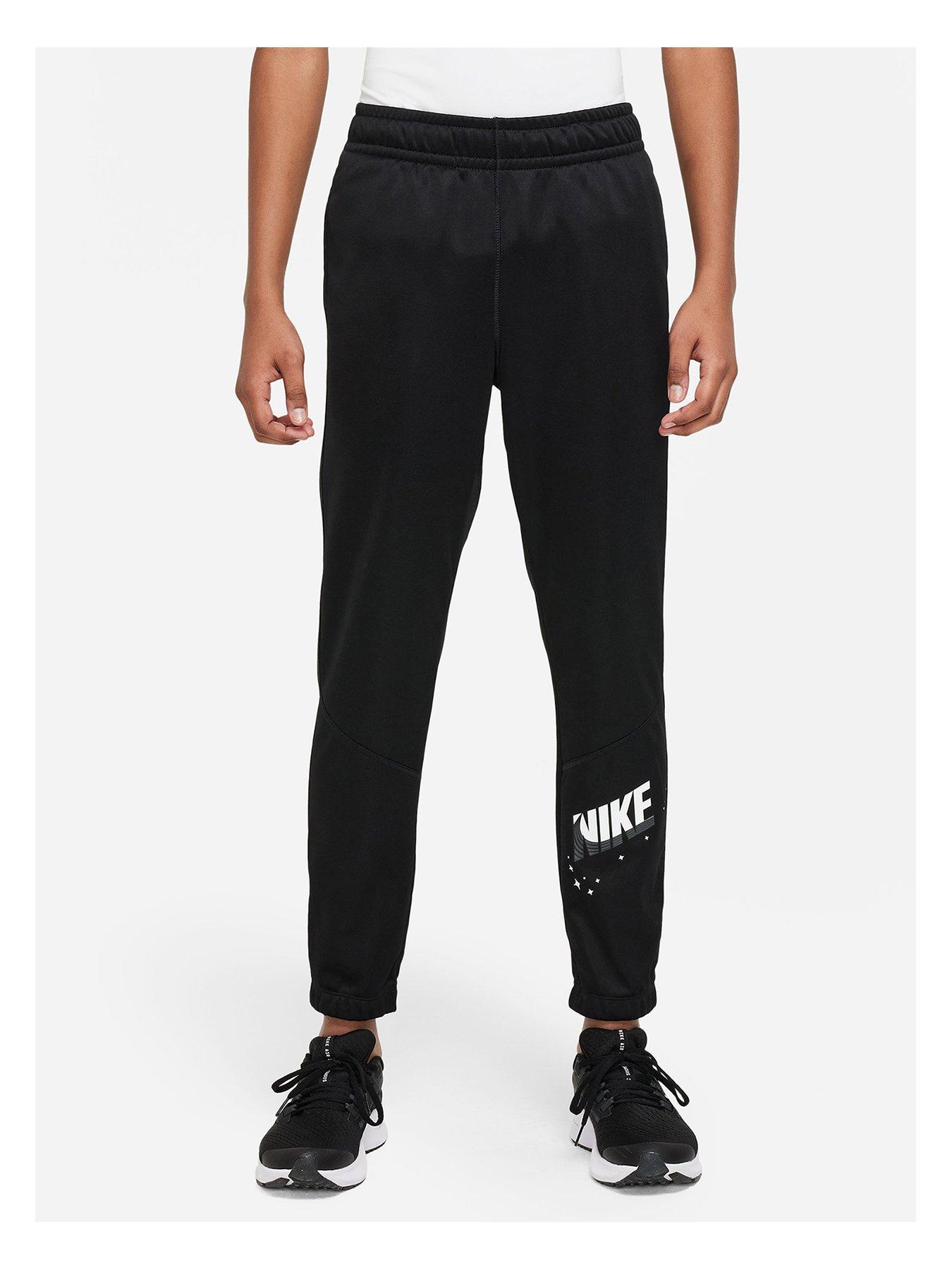 Nike Older Boys Therma Tapered Joggers - Black | very.co.uk