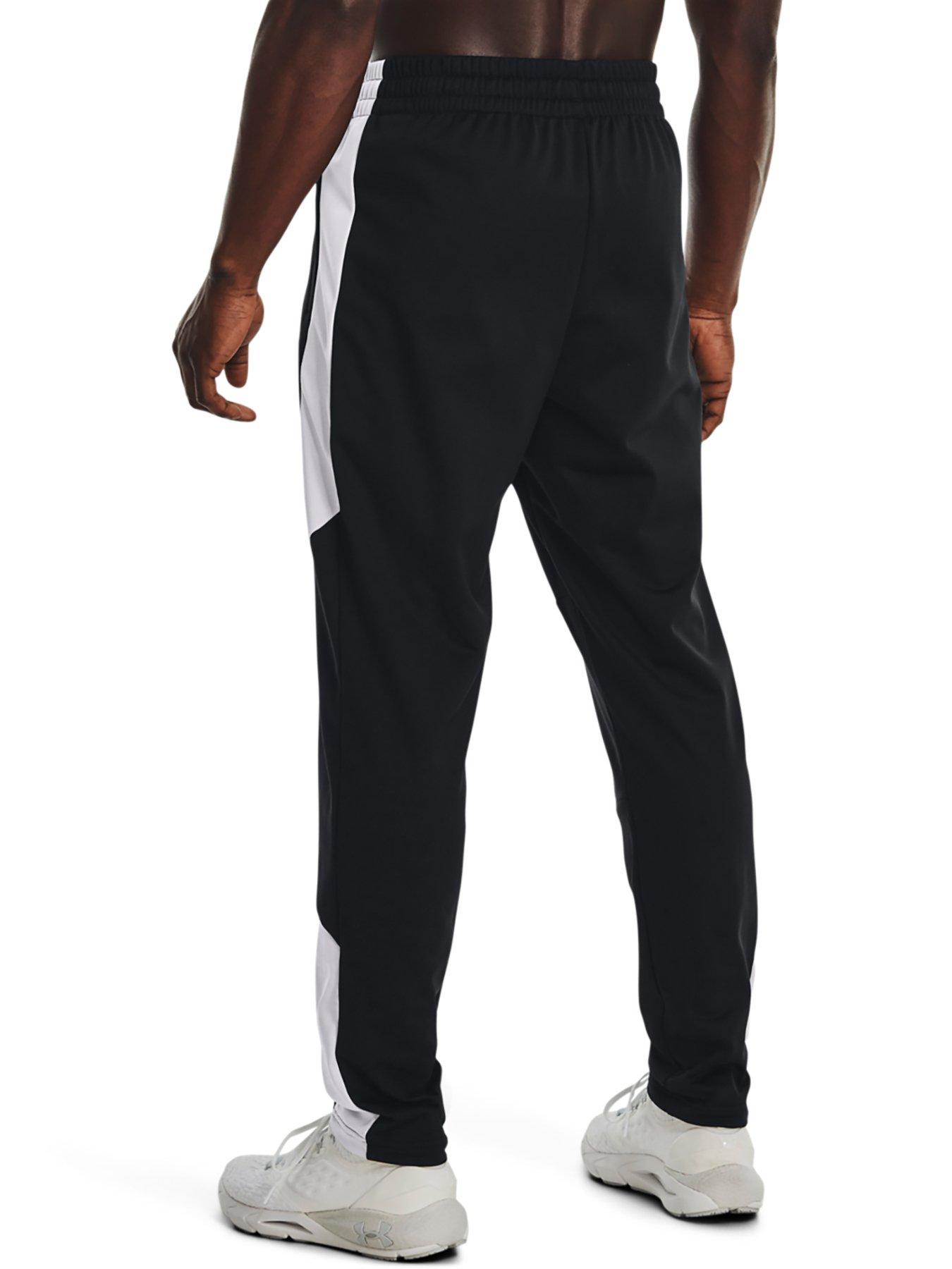 UNDER ARMOUR Training Tricot Fashion Track Pants - Black/White