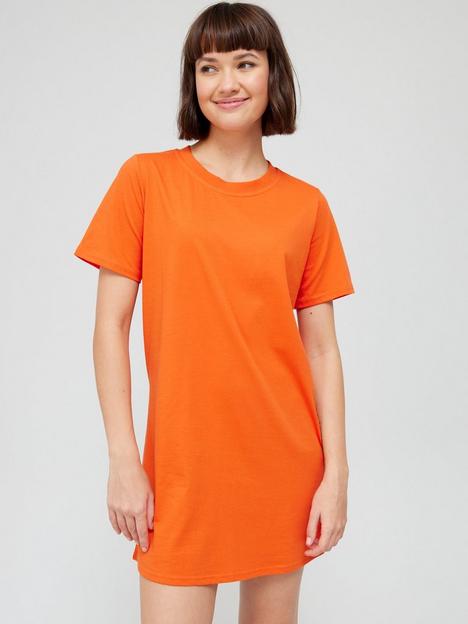 v-by-very-t-shirt-dress-orange