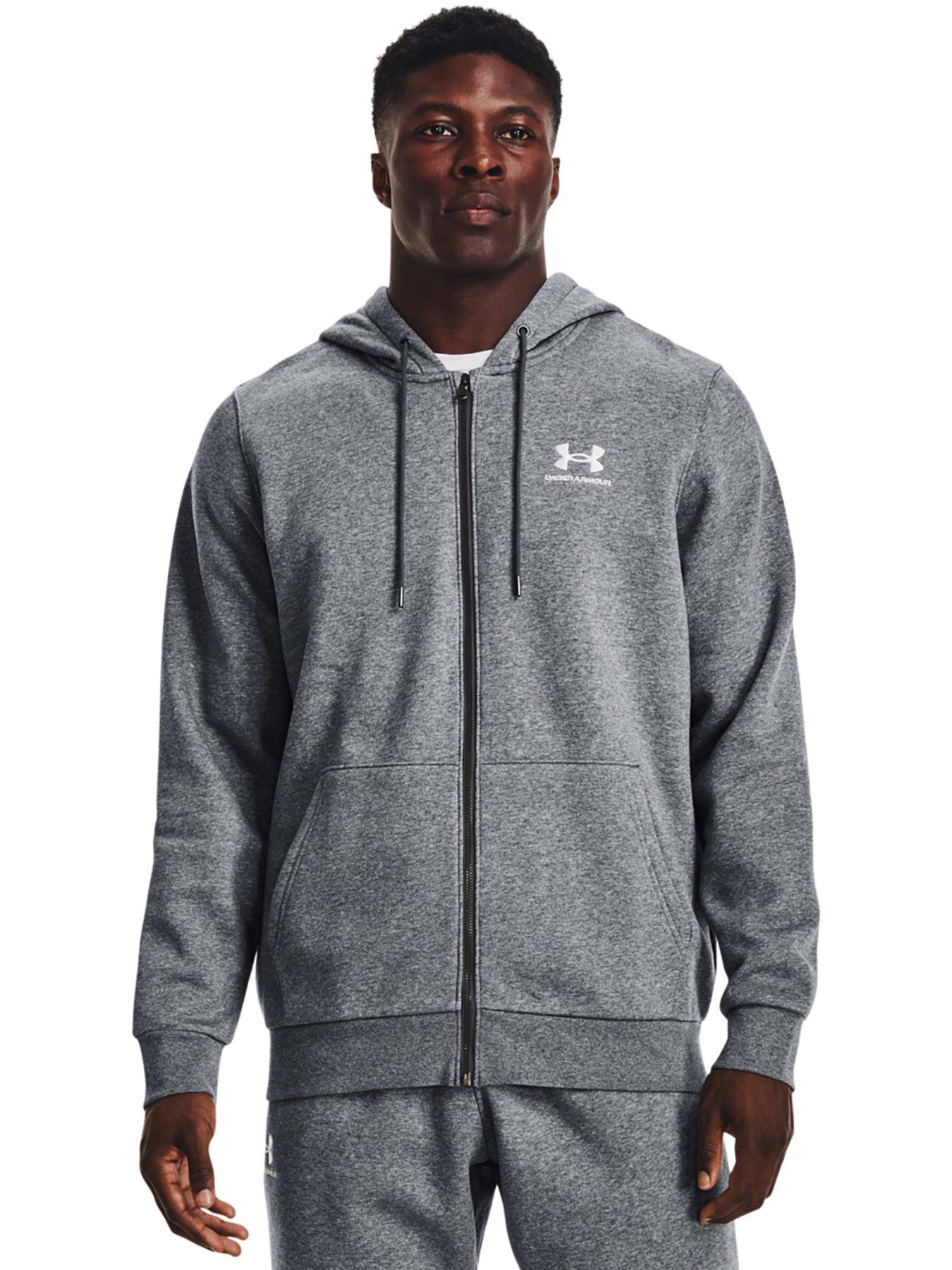 Under Armour Training Essential Fleece Full Zip & Hoodie - Grey