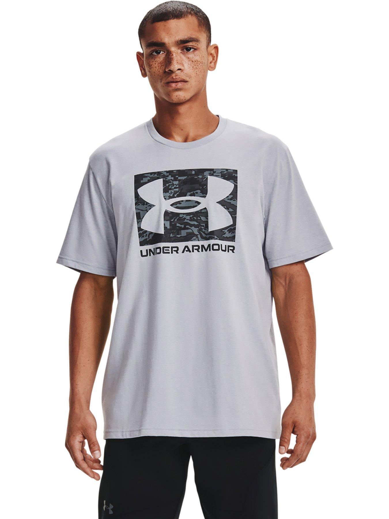 undefined Training ABC Camo Boxed Logo Short Sleeve T-Shirt - Grey