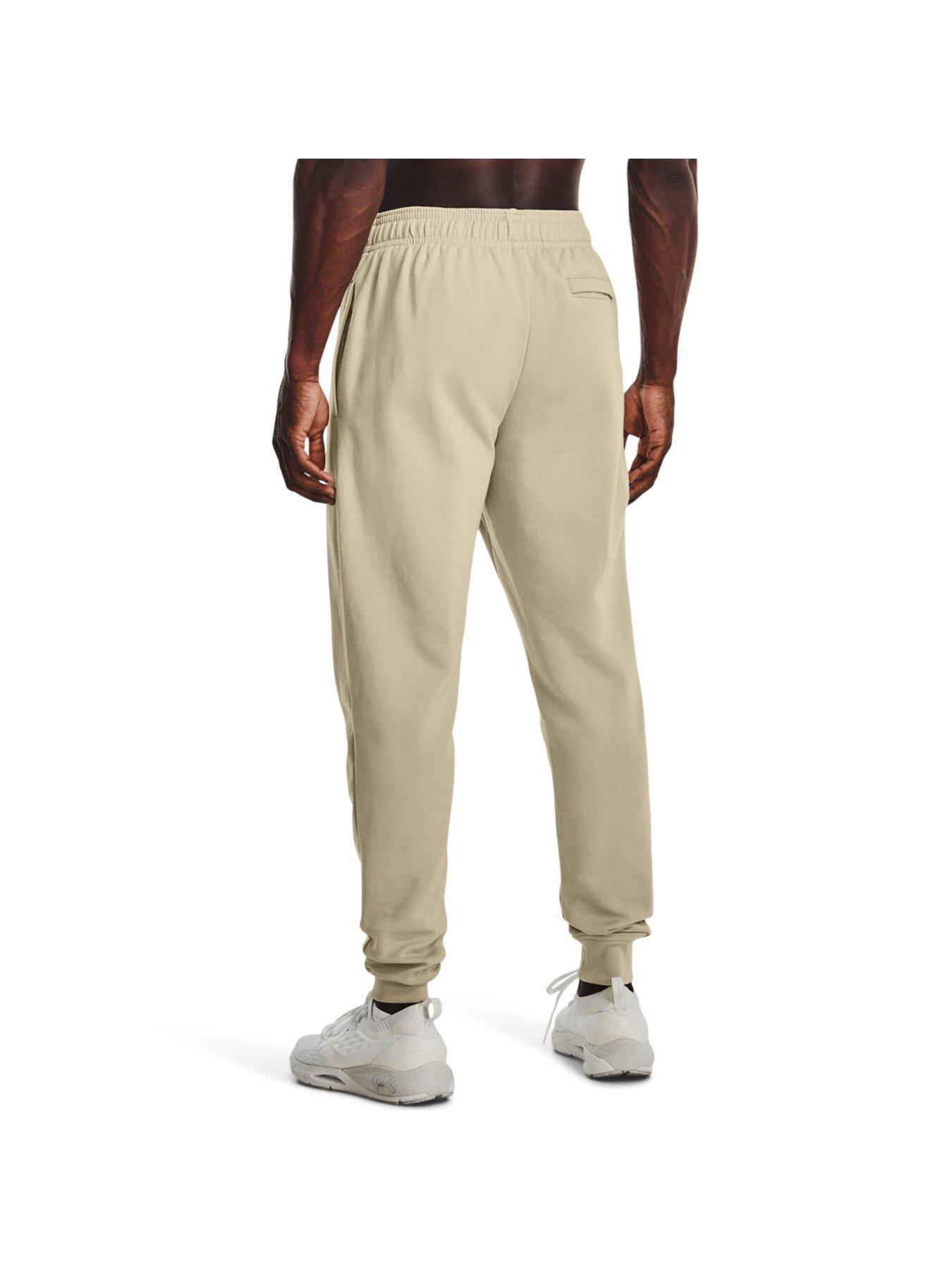 Under Armour Rival fleece cargo joggers in khaki