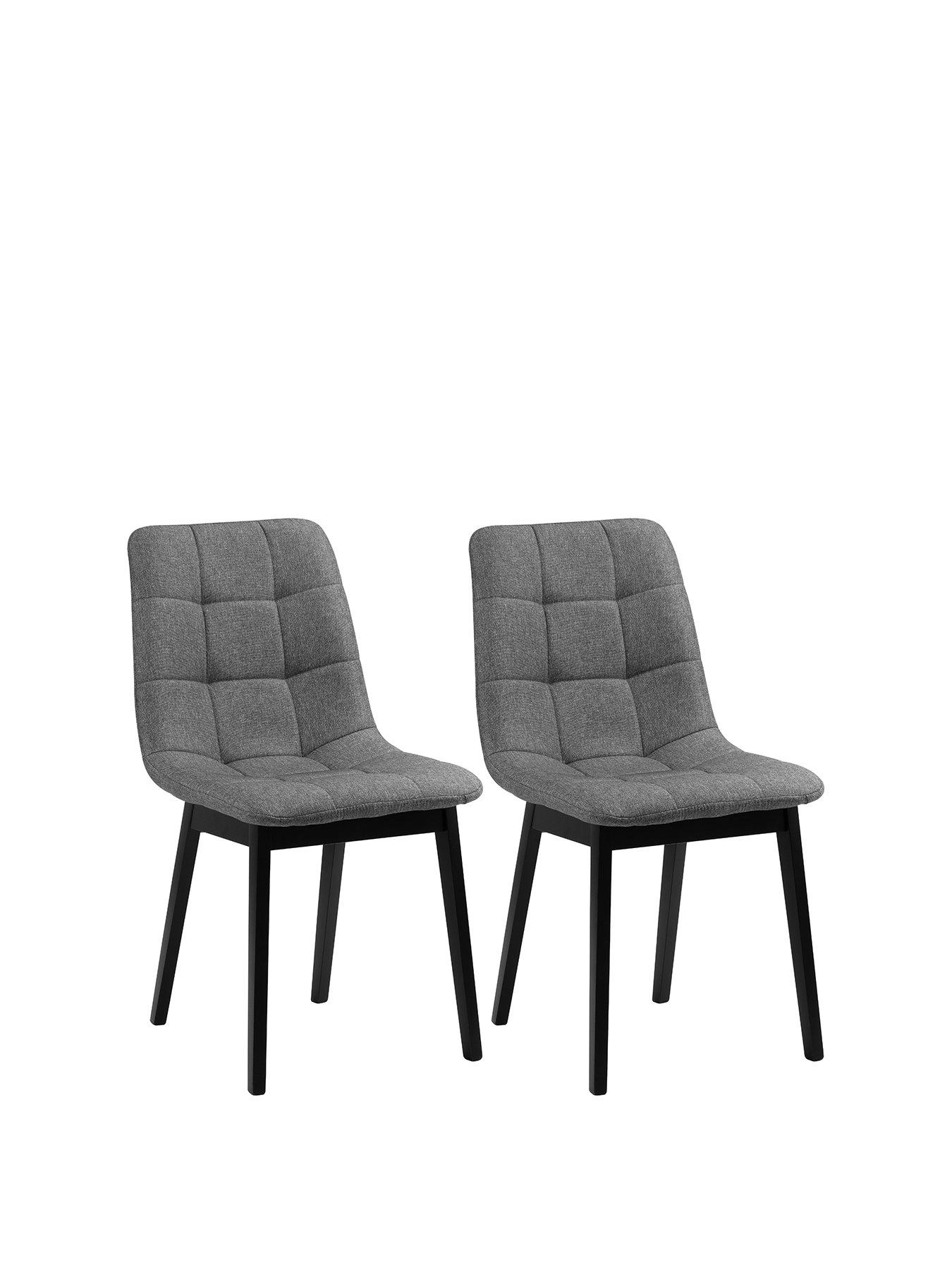 Product photograph of Julian Bowen Hayden 4 Panelled Dining Chairs from very.co.uk