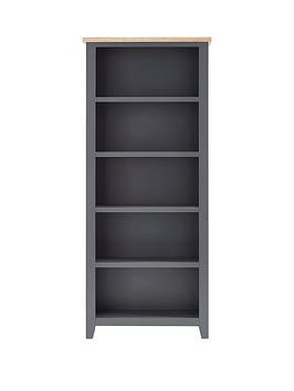 Product photograph of Julian Bowen Bordeaux Ready Assembled Tall Bookcase from very.co.uk