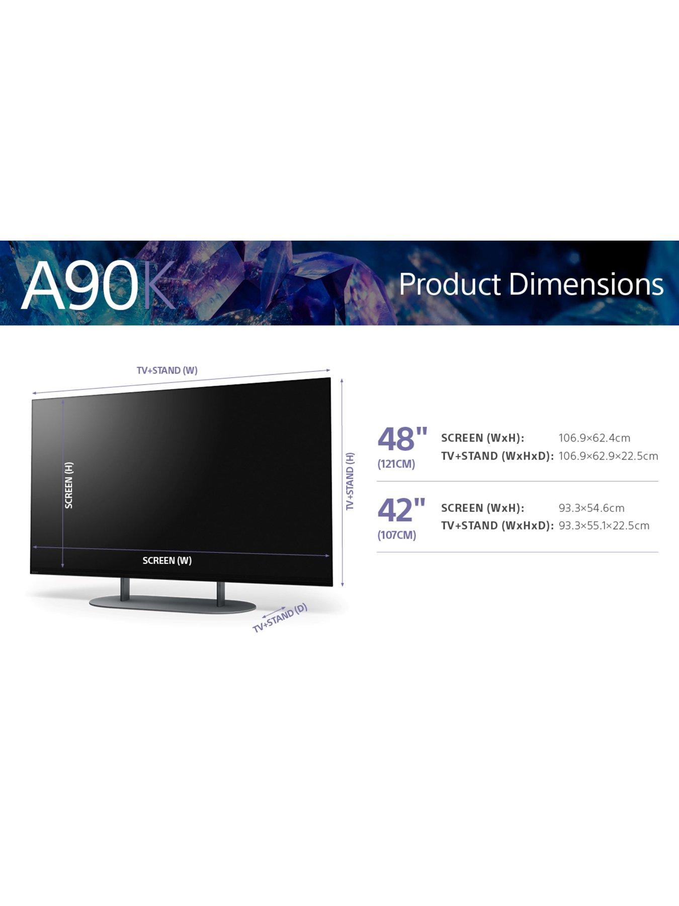 Image 6 of 8 of Sony XR-42A90K Bravia, 42 inch, OLED, 4K Ultra HD HDR, Google TV