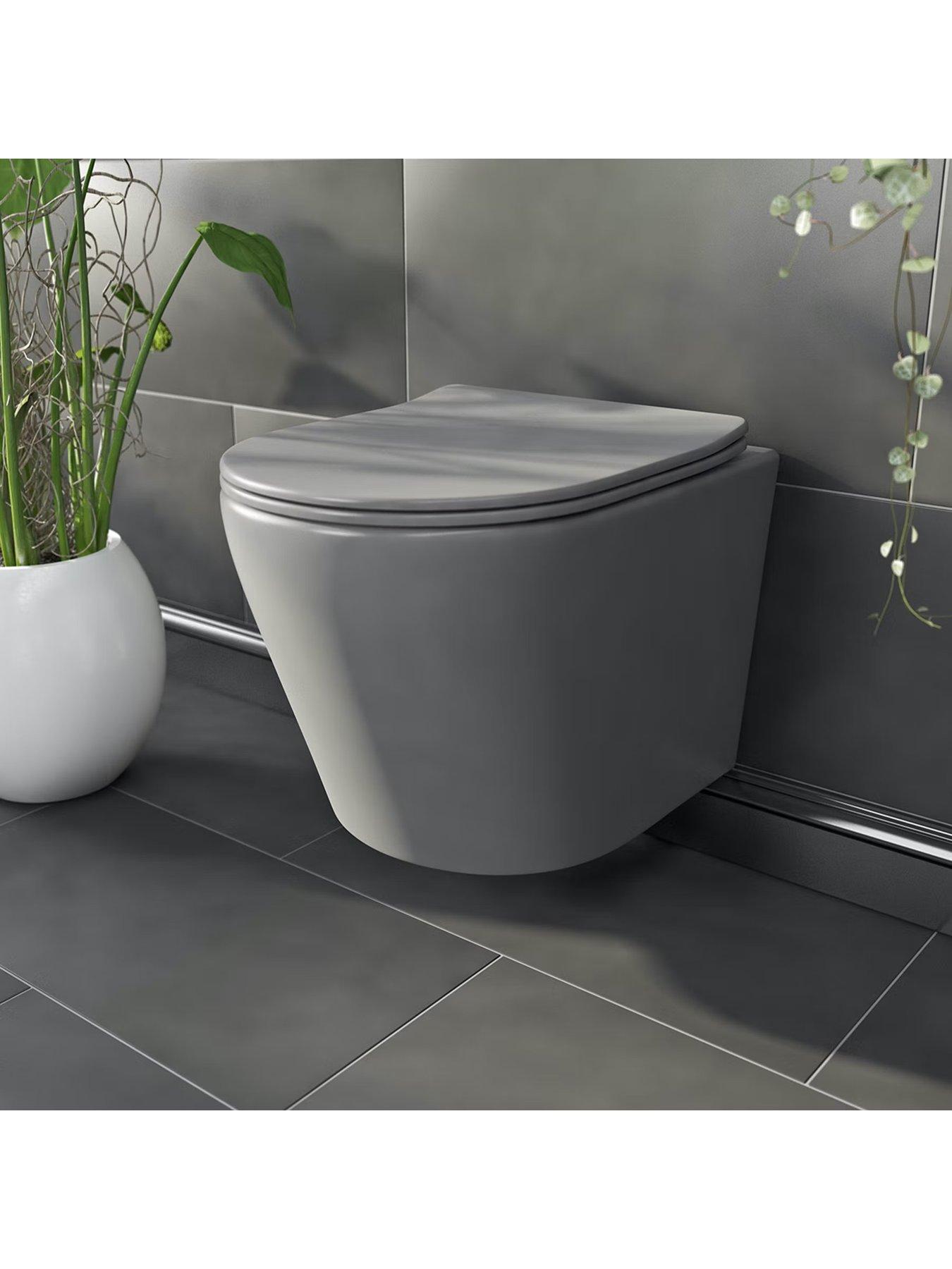 Mode Bathrooms by Victoria Plum Orion Light Grey Toilet And Basin Suite