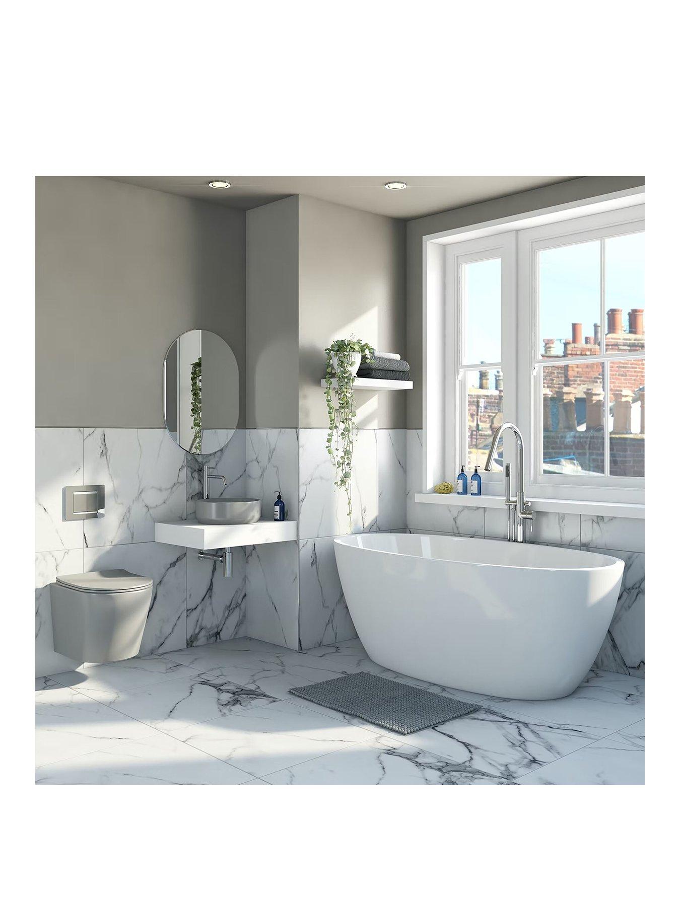 Mode Bathrooms by Victoria Plum Orion Light Grey Toilet And Basin Suite