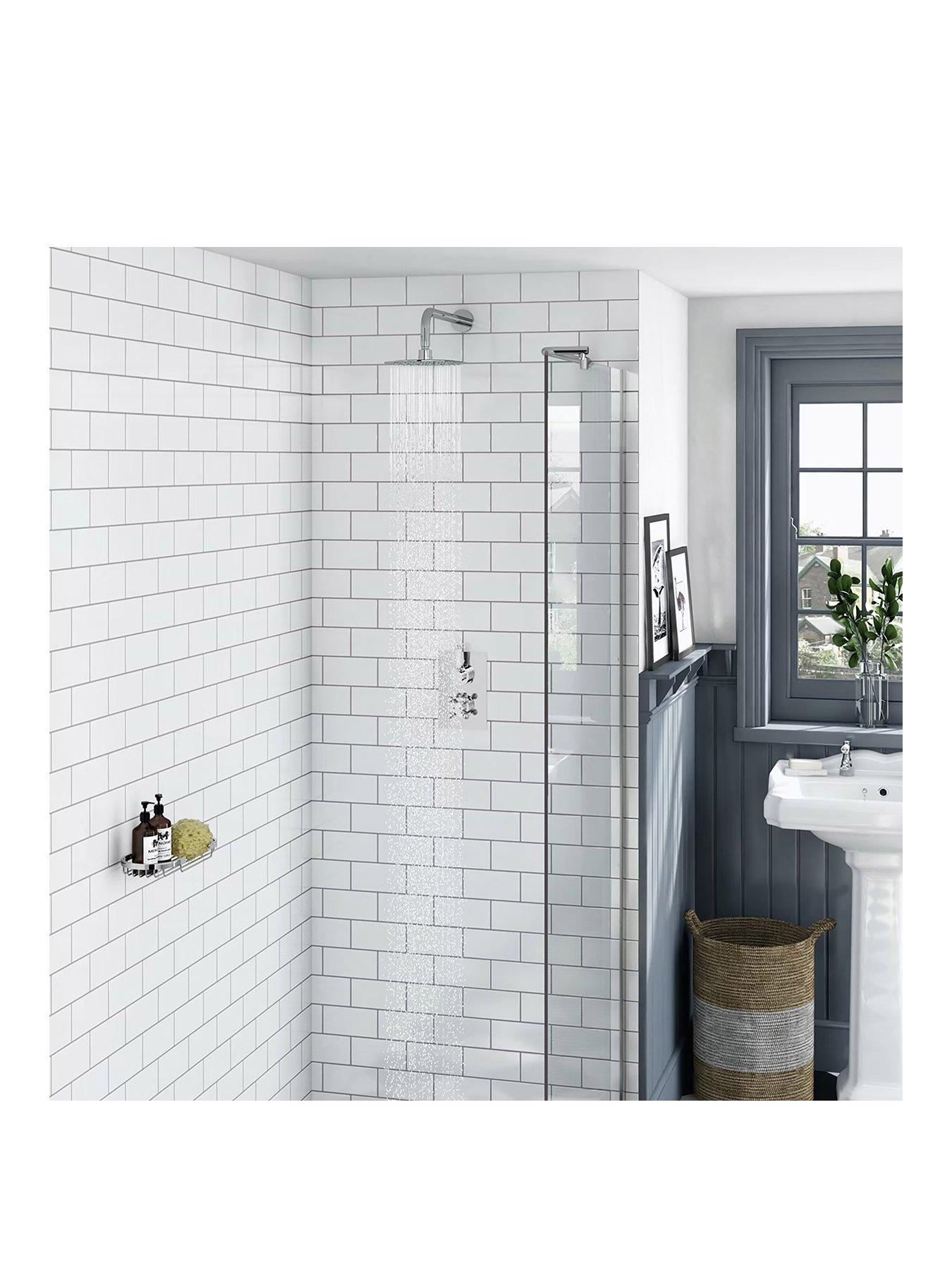 Product photograph of The Bath Co By Victoria Plum Camberley Traditional Thermostatic Shower Valve Set from very.co.uk