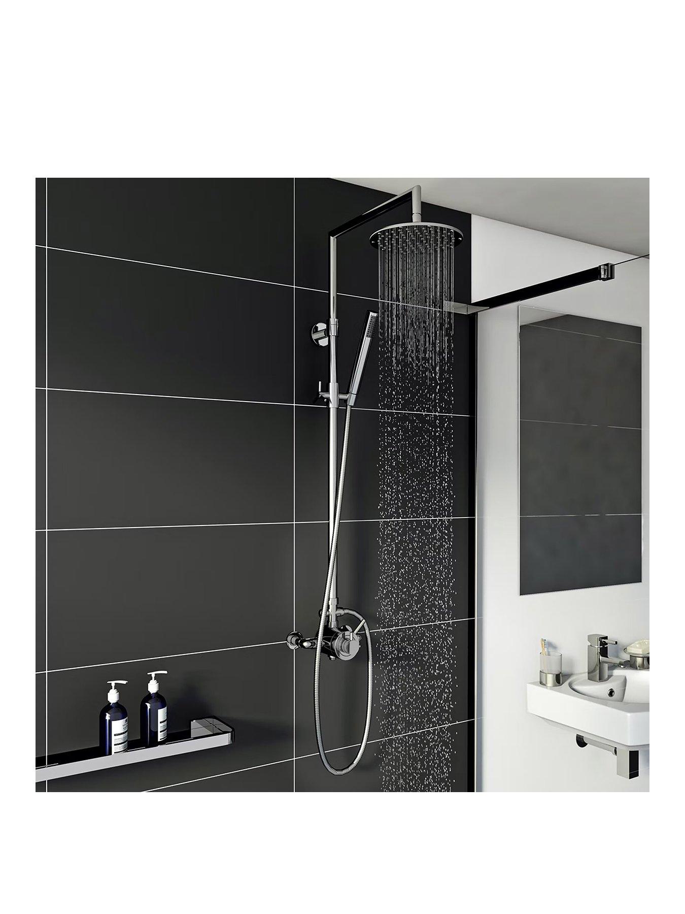 Product photograph of Mode Bathrooms By Victoria Plum Heath Exposed Thermostatic Mixer Shower from very.co.uk