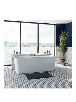 Product photograph of Mode Bathrooms By Victoria Plum Carter Contemporary Back To Wall Freestanding Bath With Built In Waste 1700 X 785 from very.co.uk
