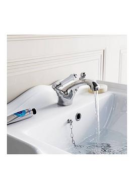 Product photograph of The Bath Co By Victoria Plum Camberley Traditional Basin Mixer Tap With Lever Handles from very.co.uk