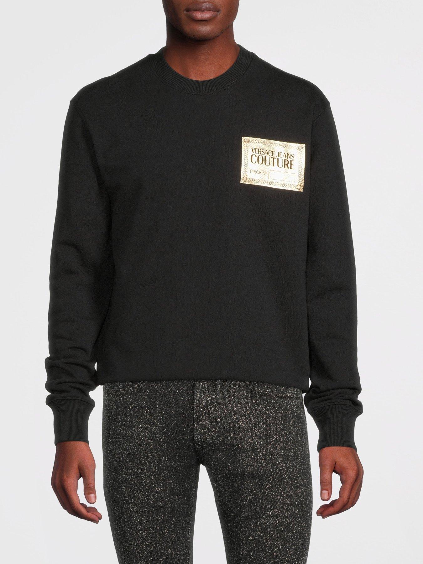 Versace jeans crew 2024 neck sweatshirt black