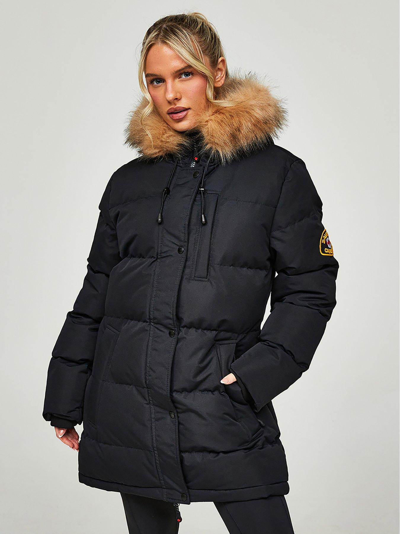 undefined Goshawa Padded Parka Jacket-Black