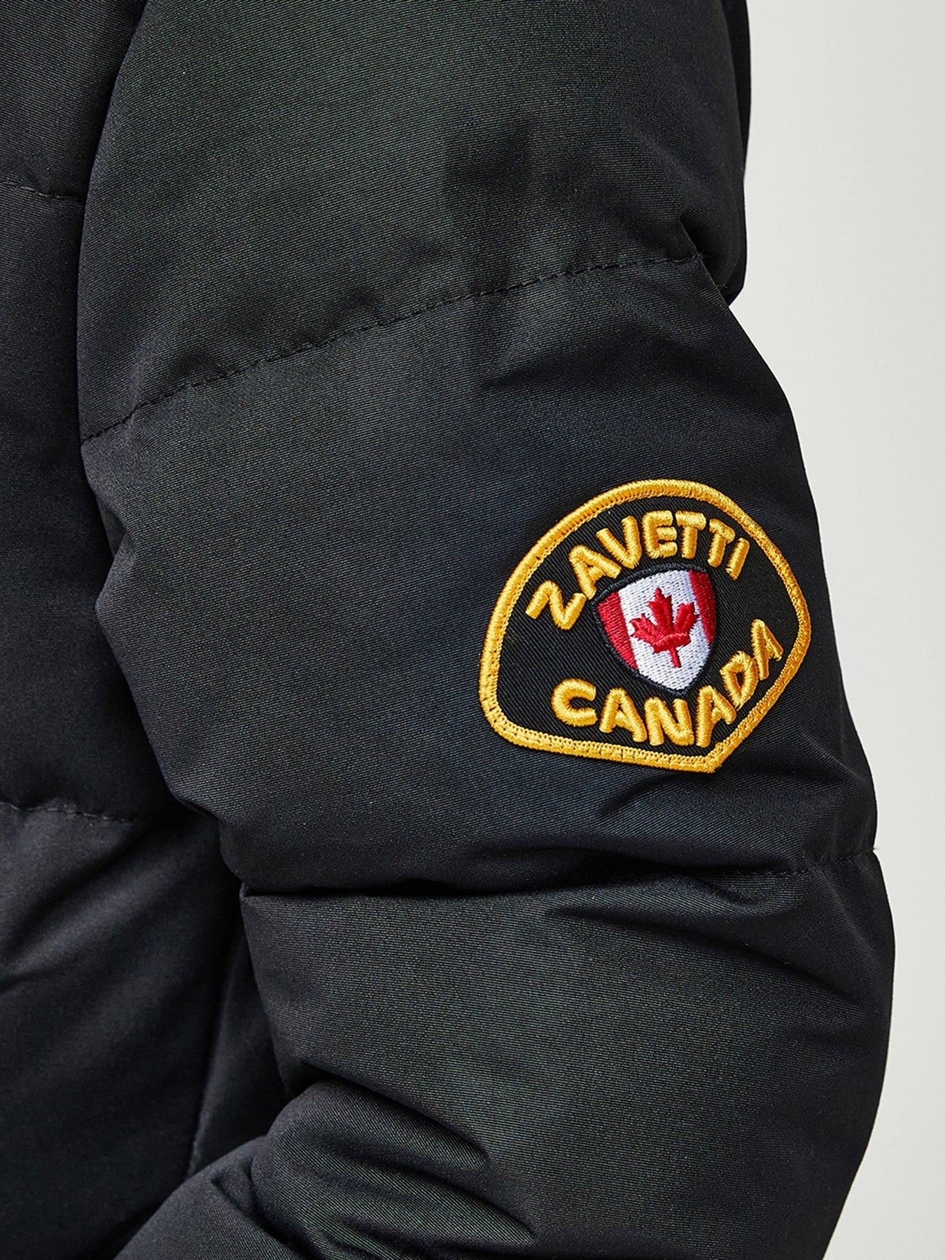 Image 6 of 6 of Zavetti Canada Goshawa Padded&nbsp;Parka Jacket - Black