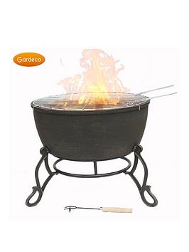 Product photograph of Gardeco Meredir Xl Cast Iron Fire Bowl from very.co.uk
