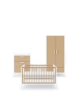Product photograph of Snuz Fino 3-piece Set - White Natural from very.co.uk