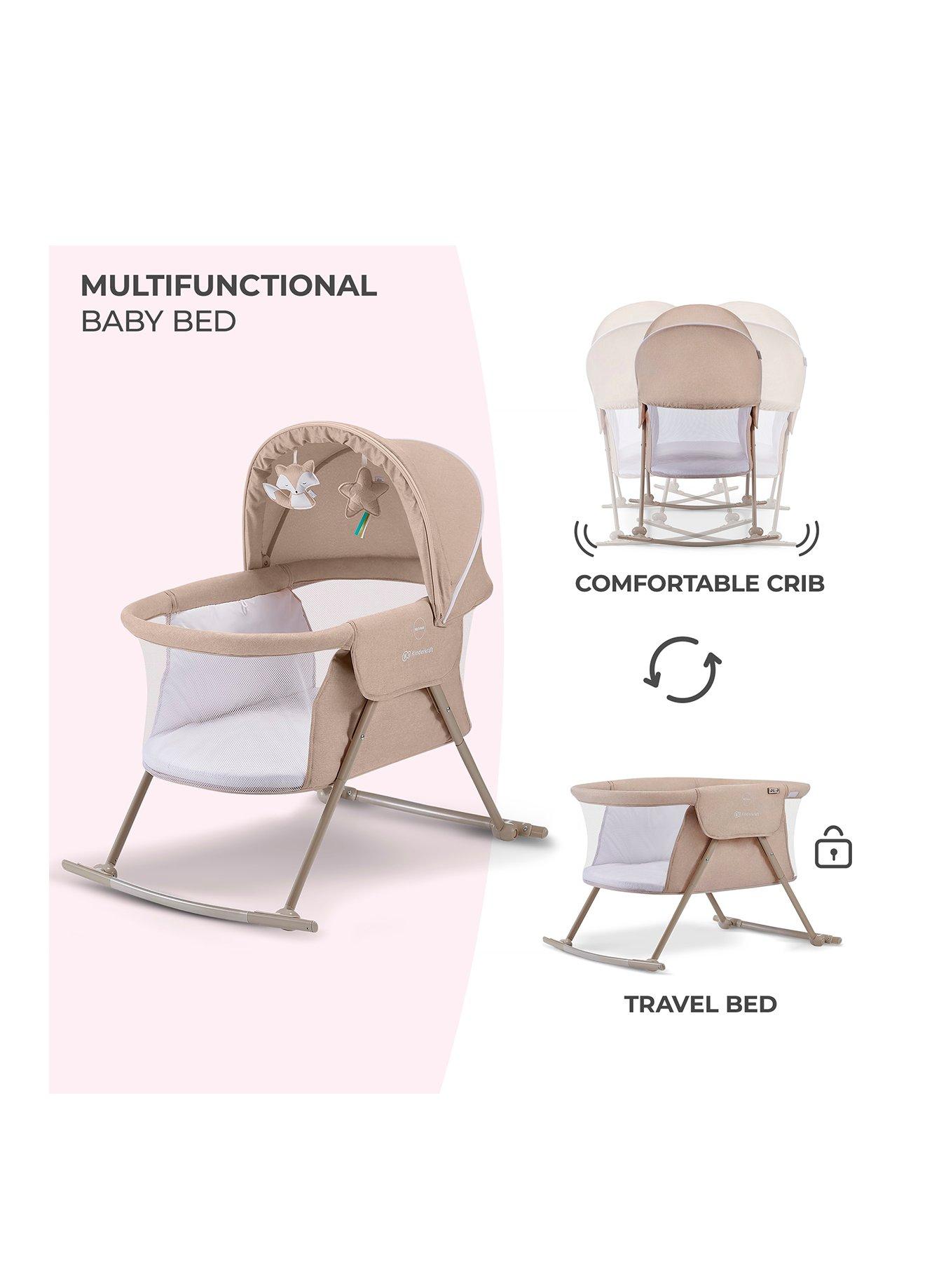 Image 2 of 8 of Kinderkraft LOVI 3-in-1&nbsp;Baby Cot/Cradle&nbsp;- Beige
