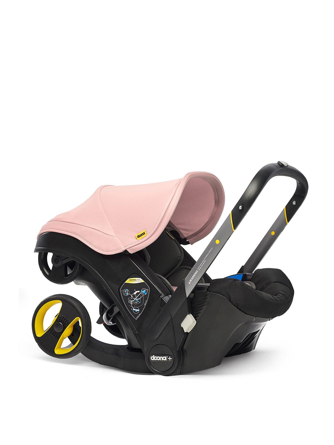 Pink car hot sale seat stroller