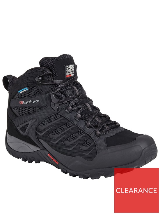 front image of karrimor-helix-mid-weathertite-boots-black