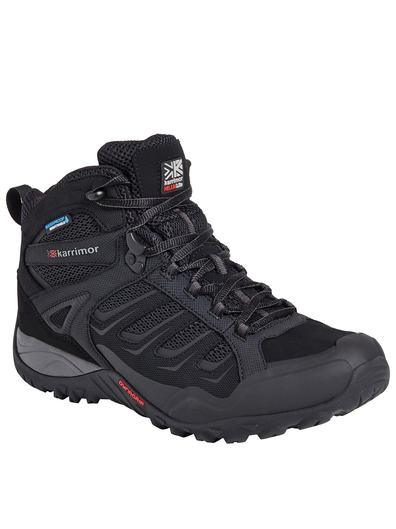 Karrimor mens helix mid weathertite hiking store boots black