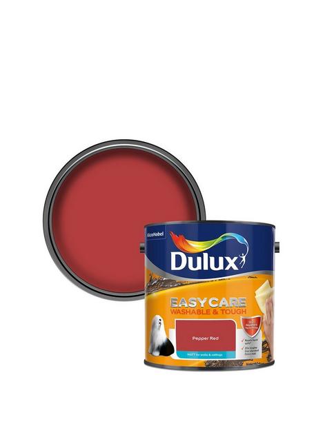 dulux-easycare-washable-and-tough-matt-emulsion-paint-ndash-pepper-red-ndash-25-litre-tin