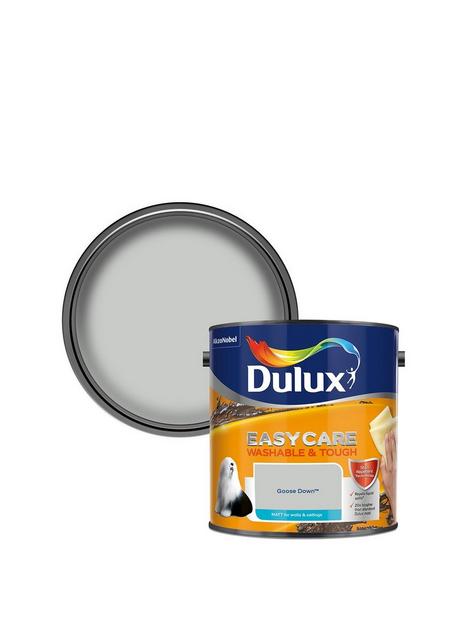 dulux-easycare-washable-and-tough-matt-emulsion-paint-ndash-goose-down-ndash-25-litre-tin