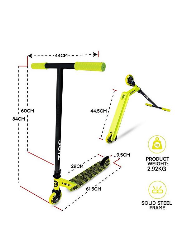Image 2 of 7 of Zinc Laser Stunt Scooter (Neon Yellow)
