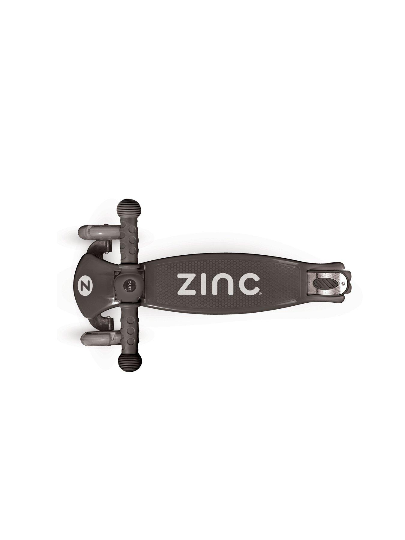 Image 3 of 4 of Zinc Three Wheeled Folding Light Up T-motion Scooter (Black)