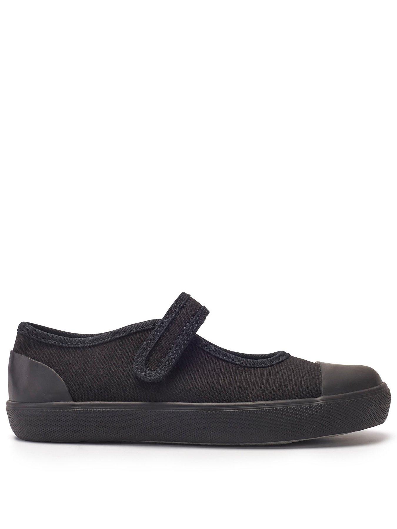 Canvas shoes for girls on sale black