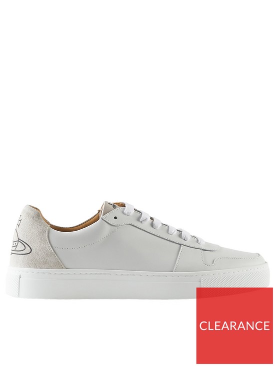 front image of vivienne-westwood-classic-low-top-trainers-whitenbsp