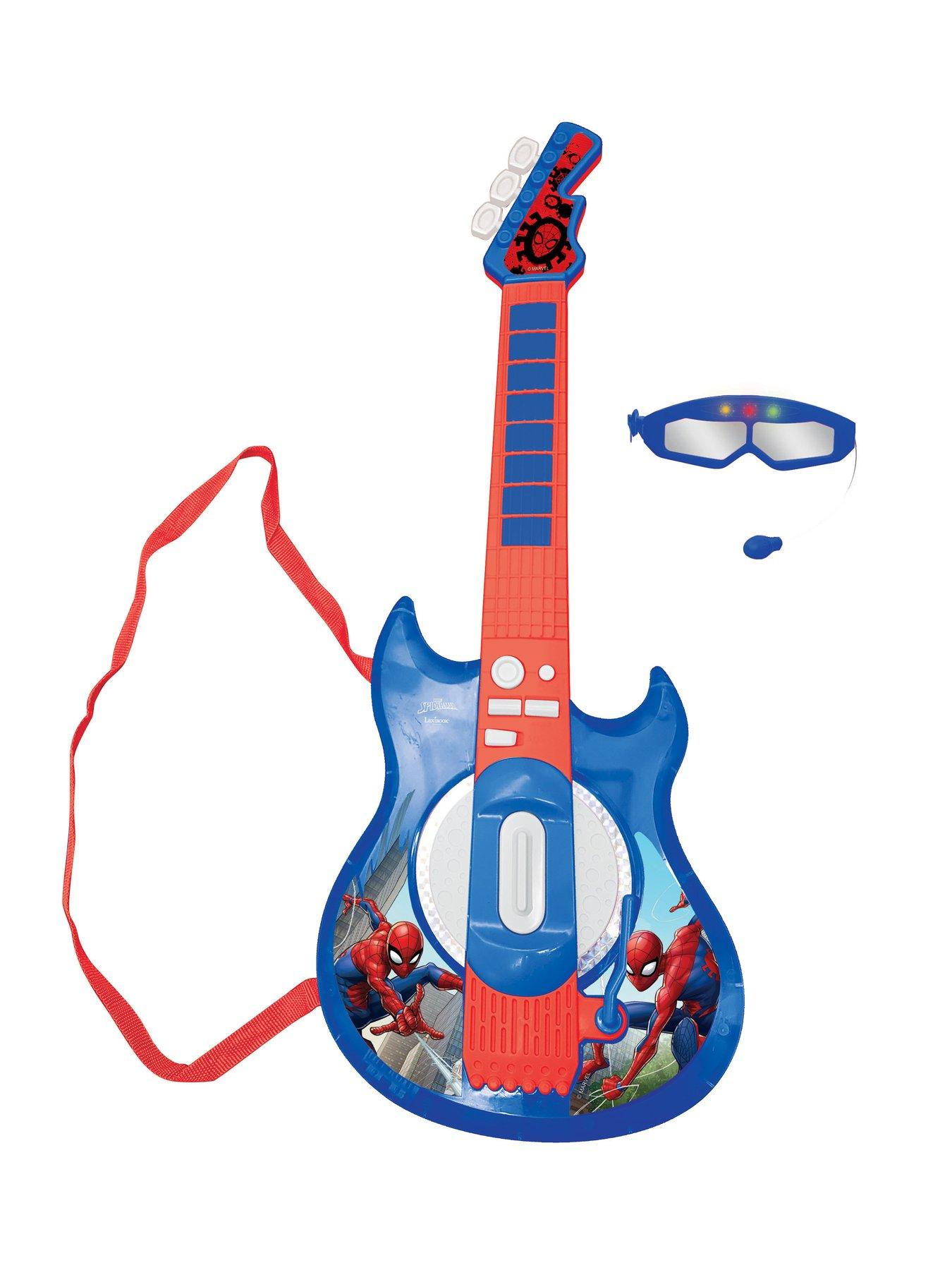 undefined Electric Guitar with Light Up Glasses - Spider-Man