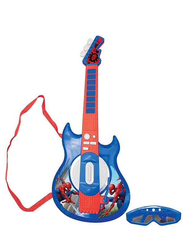 Image 3 of 6 of Spiderman Electric Guitar with Light Up Glasses - Spider-Man