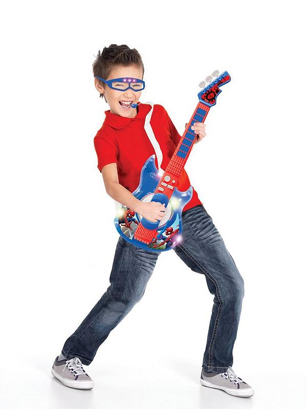 Image 6 of 6 of Spiderman Electric Guitar with Light Up Glasses - Spider-Man