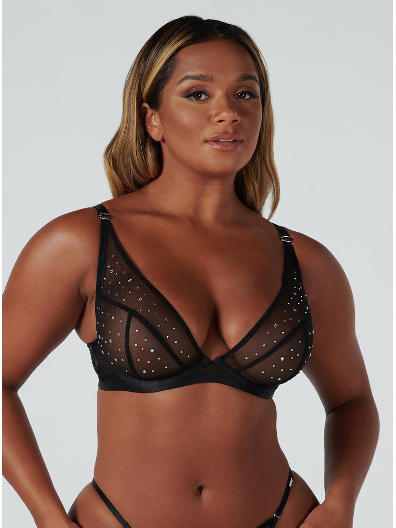 plus size plunge bra