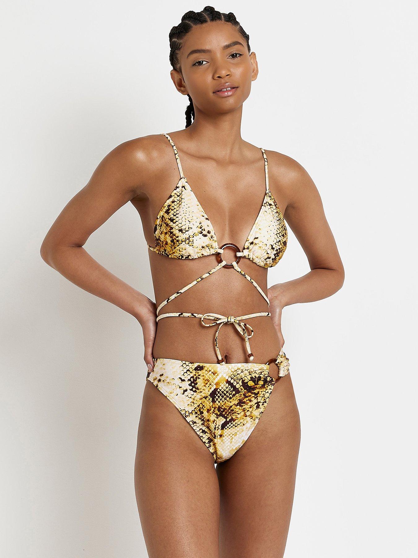 Billy Bikini Top  Gold Ring Bandeau Bikini