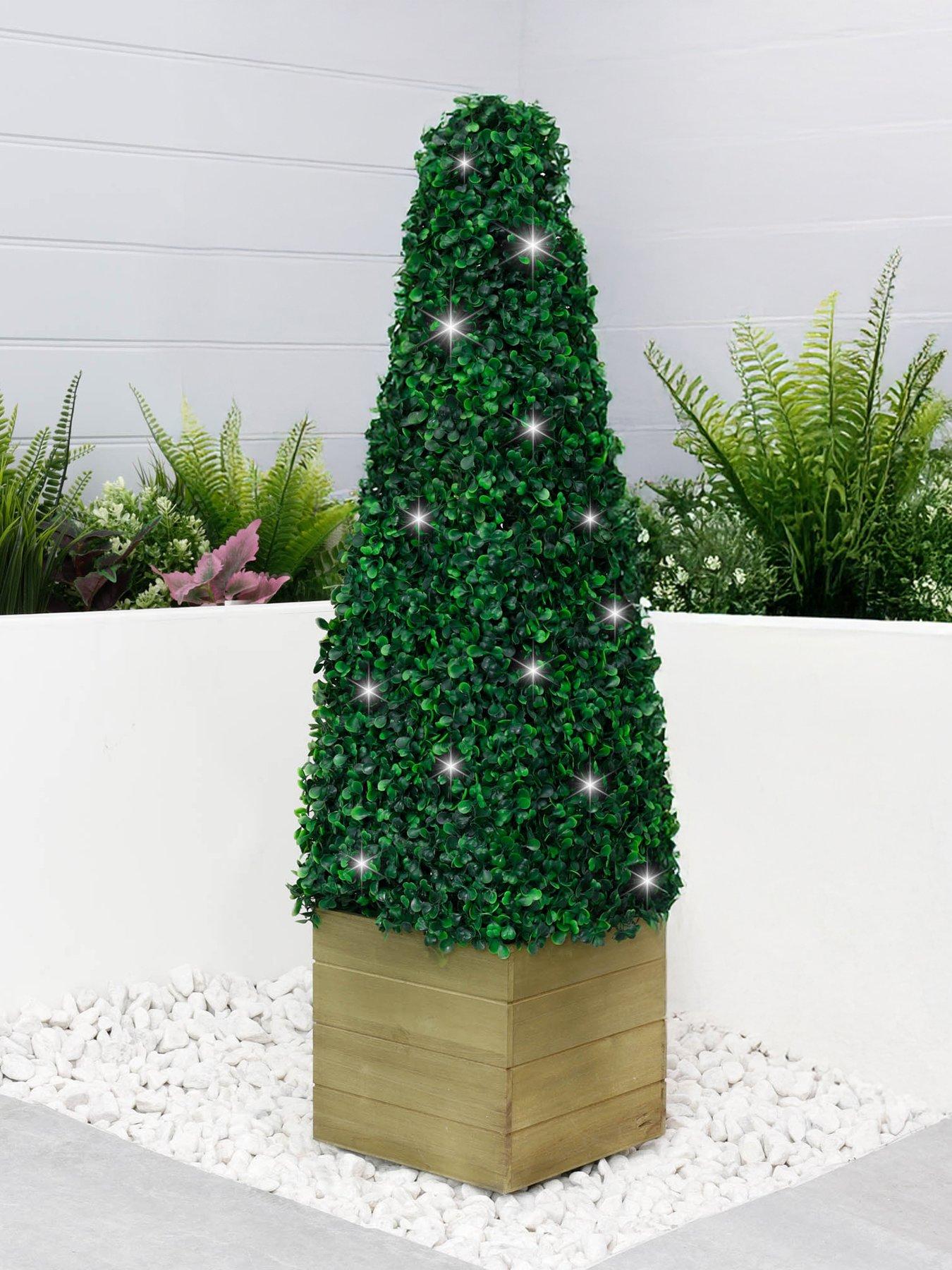 Product photograph of Streetwize Solar Obelisk Topiary from very.co.uk