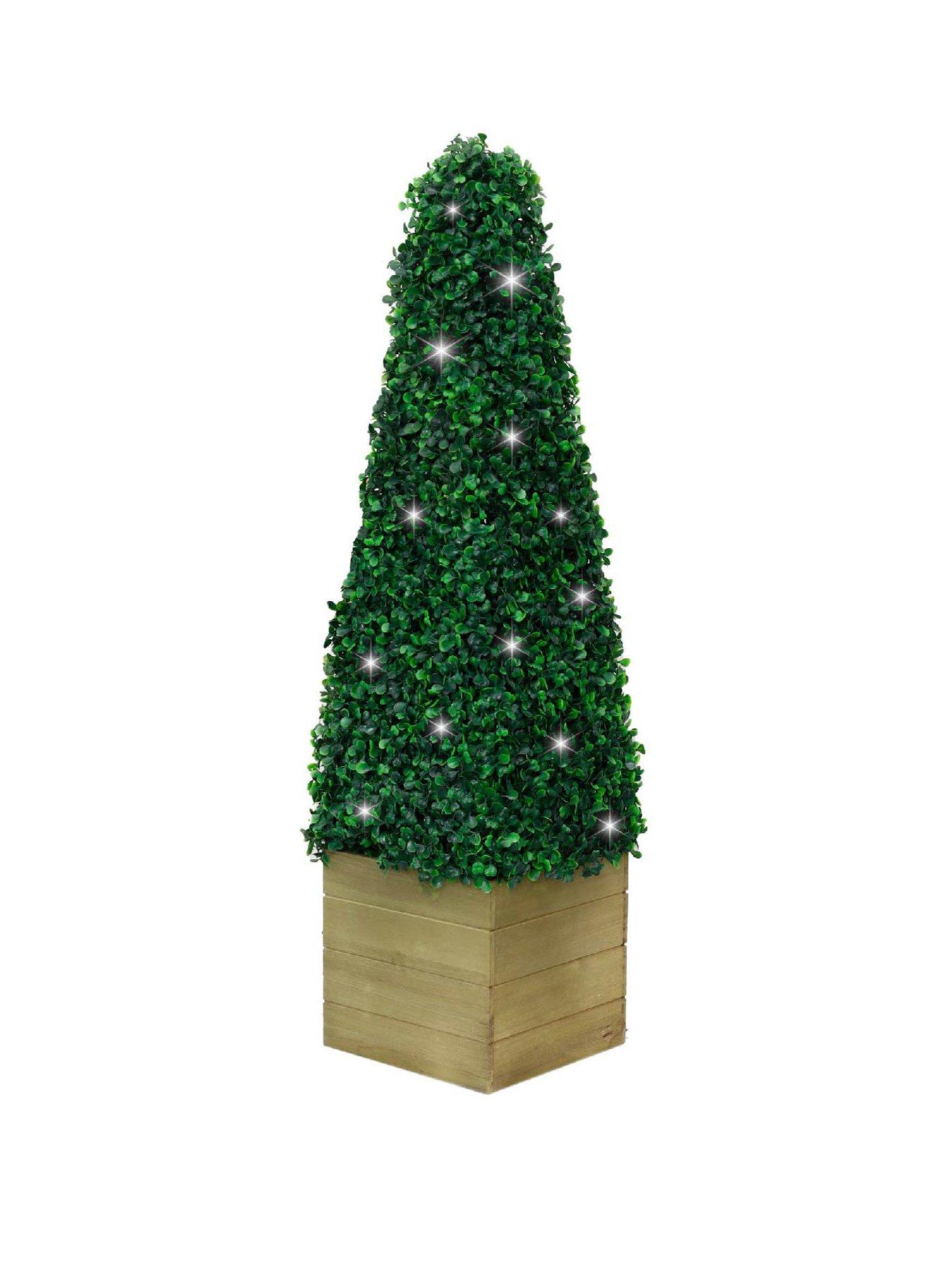 Product photograph of Streetwize Solar Obelisk Topiary from very.co.uk