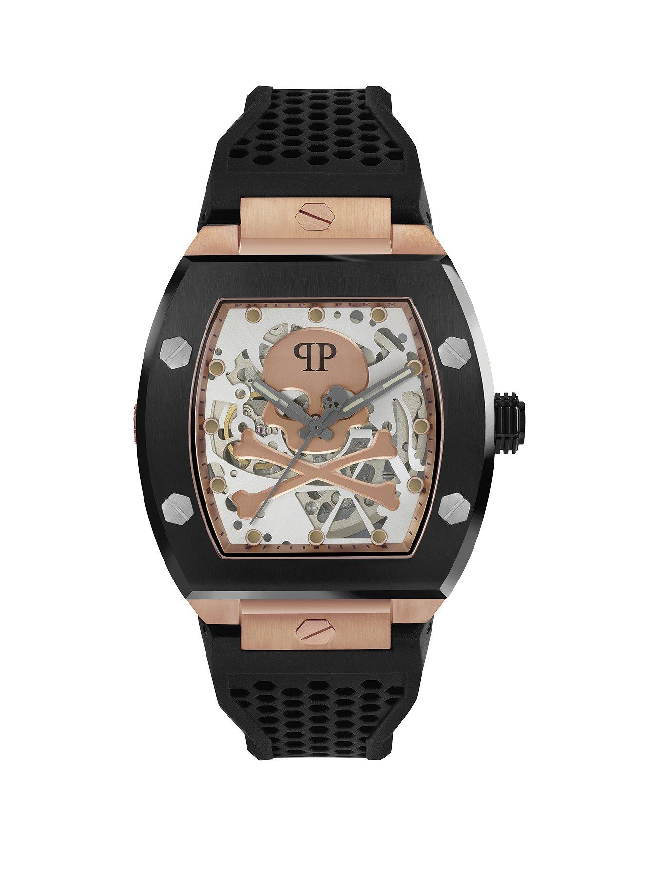 Product photograph of Philipp Plein The Keleton Mens Watch from very.co.uk