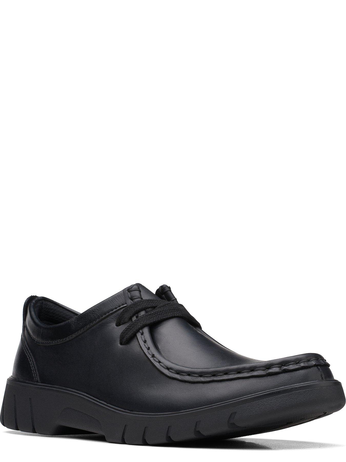 Youth Branch Low School Shoe Black Leather