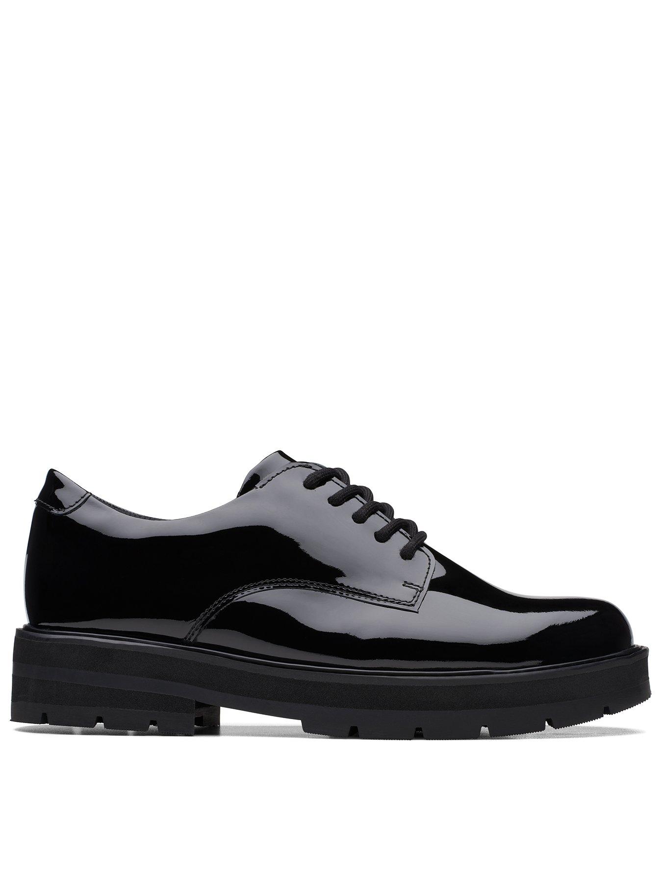 Clarks lace up store school shoes