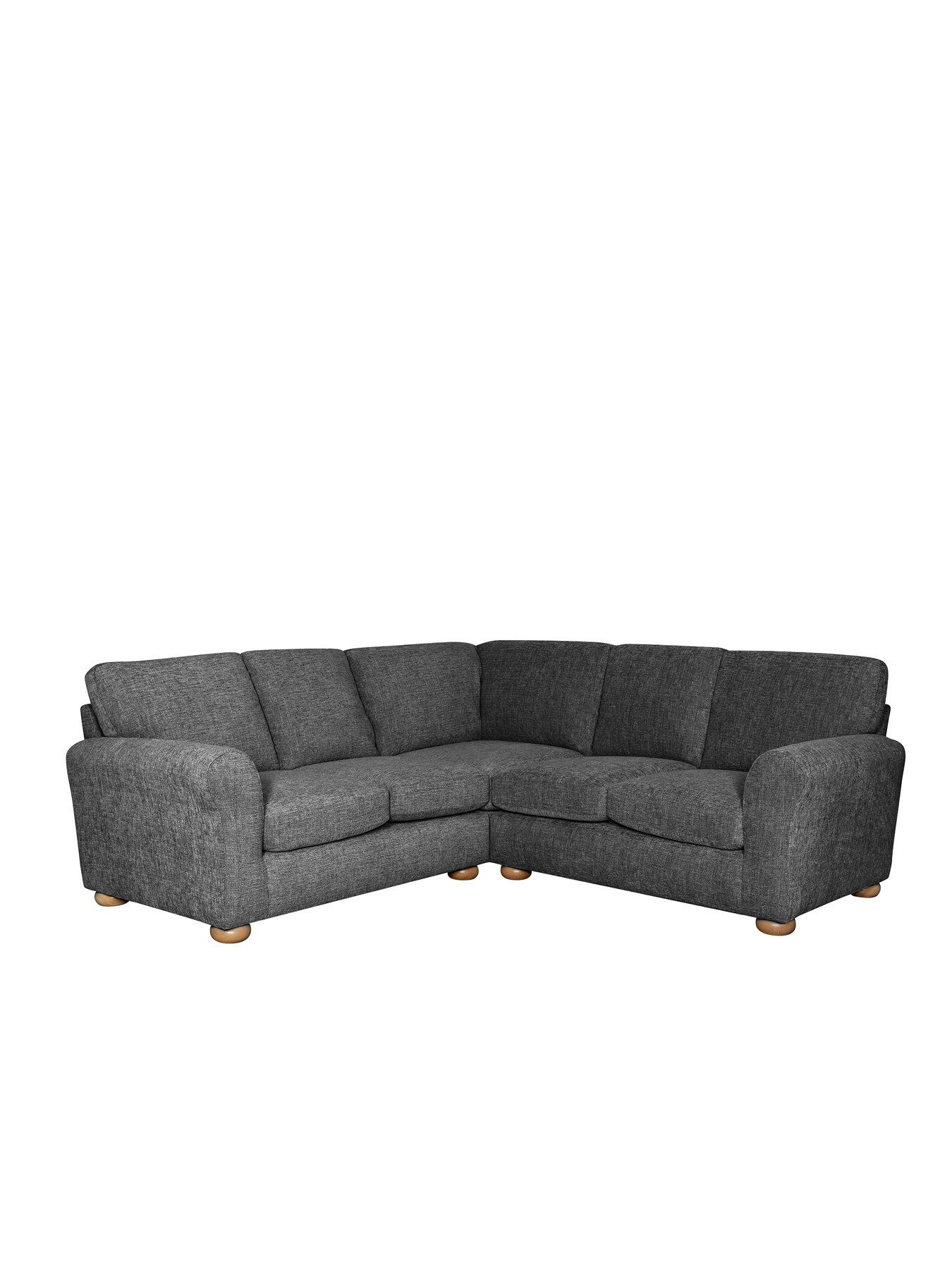 Very Home Bailey Fabric Corner Sofa - Charcoal - Fsc Certified
